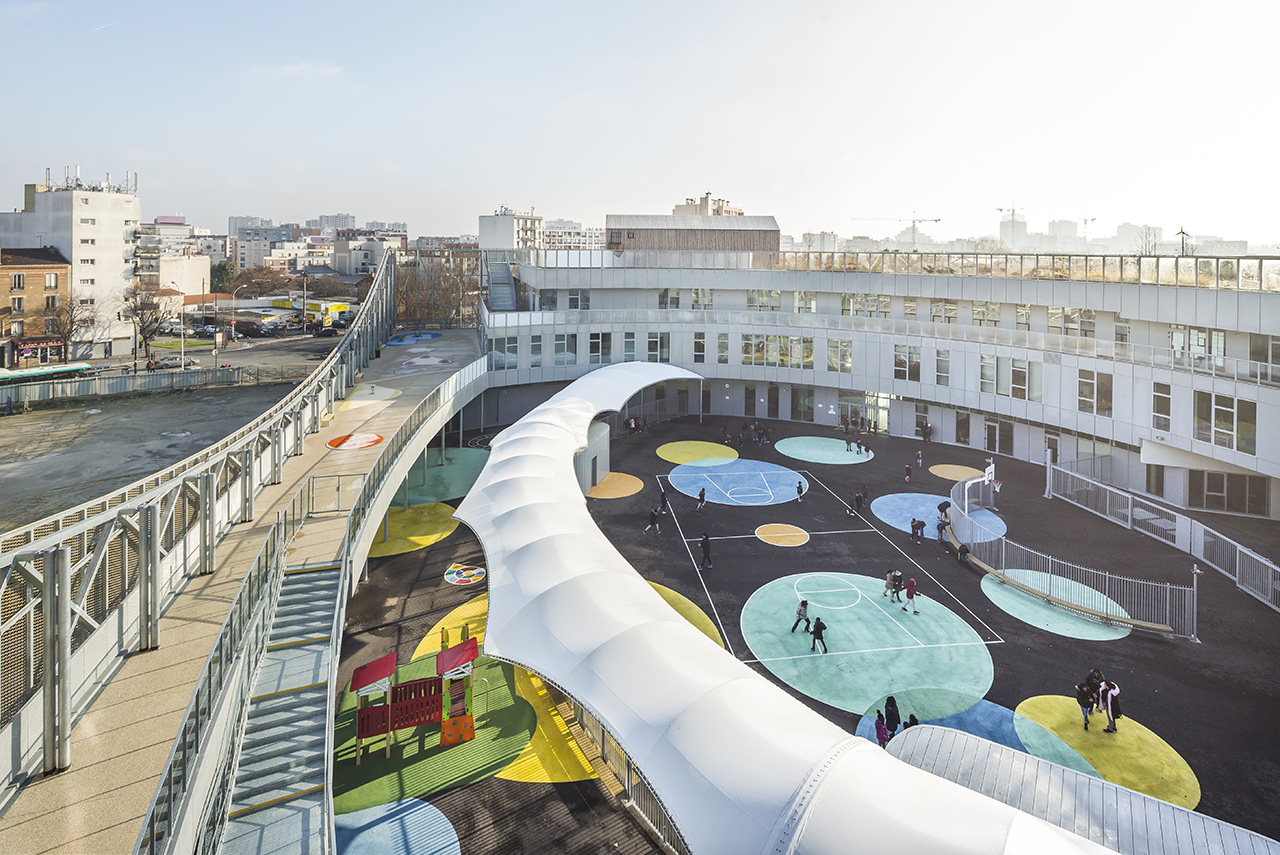 archi5-Aubervilliers-GroupeScolaire-Cour