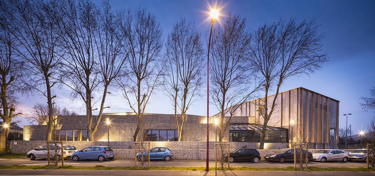 archi5-Bezons-GroupeScolaireAngelaDavis-VueNuit