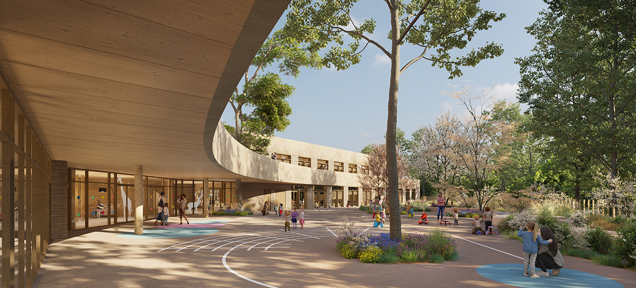 archi5-Sucy-GroupeScolaire-CourMaternelle