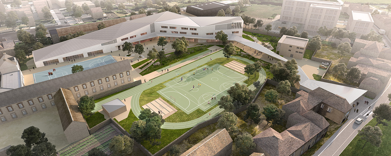 Alençon-CollègeJeanRacine-VueAerienne-Def