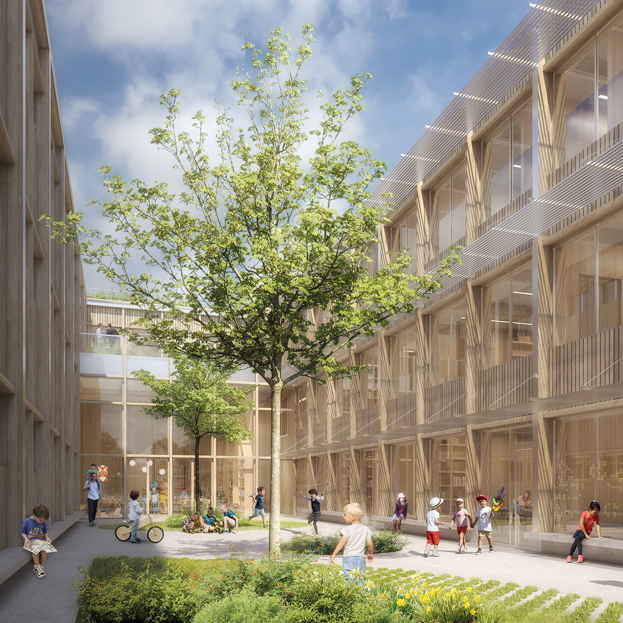 EpinaySurSeine-GroupeScolaire-CourCLSH