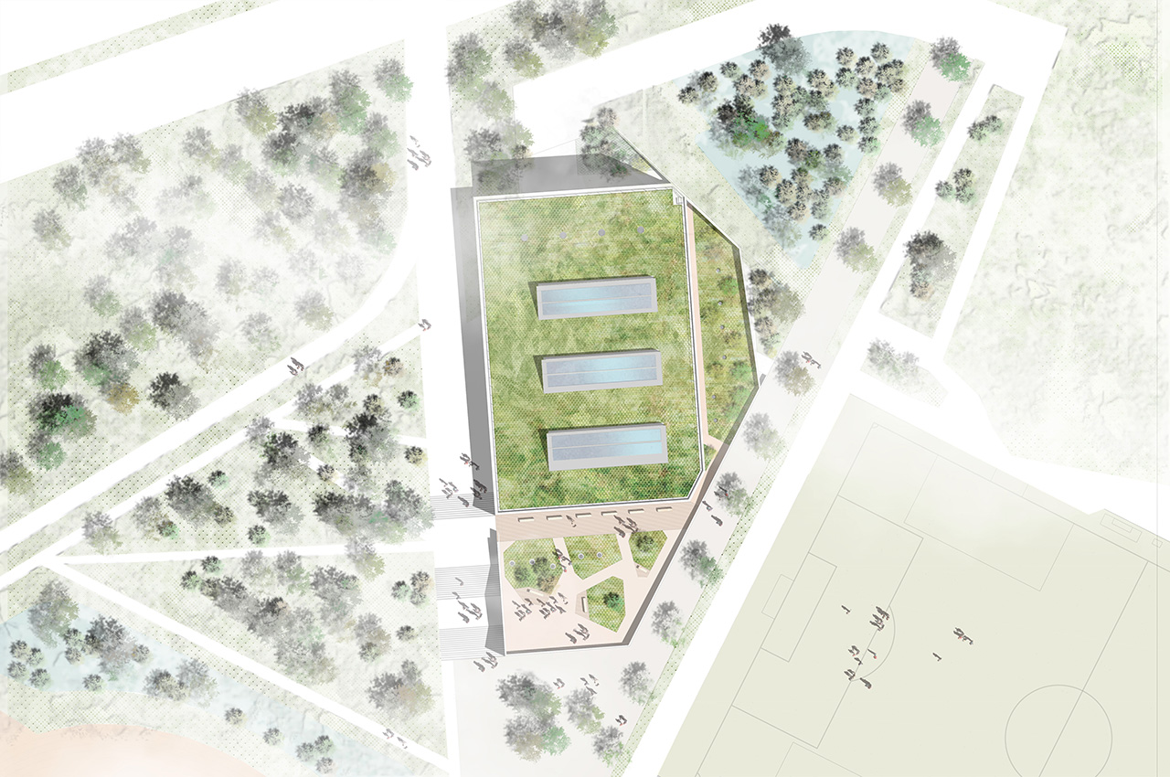 LeBourget-ComplexeMultisports-PlanMasse